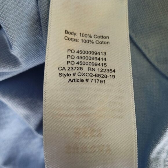 Sunday Best Babydoll Baby Blue Mini Dress Bell Sleeve Keyhole Poplin Cotton S - Picture 11 of 11